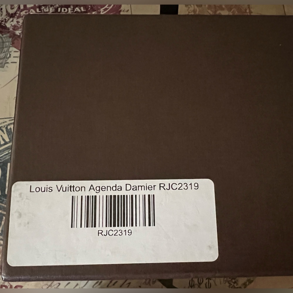Louis Vuitton Brown Leather Agenda Damier with LV Box Gift - Picture 7 of 8